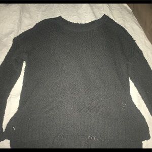 Gray popcorn sweater